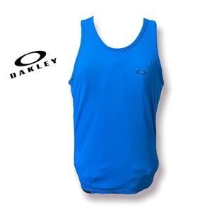 💙🖤 Oakley Blue/Black Logo Tank Top in Small